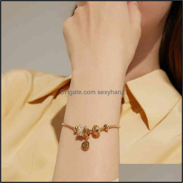 charm bracelets jewelry bracelet fashion diamond inlaid small waist adjustable drop delivery 2021 48p6k, Golden;silver
charm bracelets jewelry bracelet fashion diamond inlaid small waist adjustable drop delivery 2021 48p6k, Golden;silver