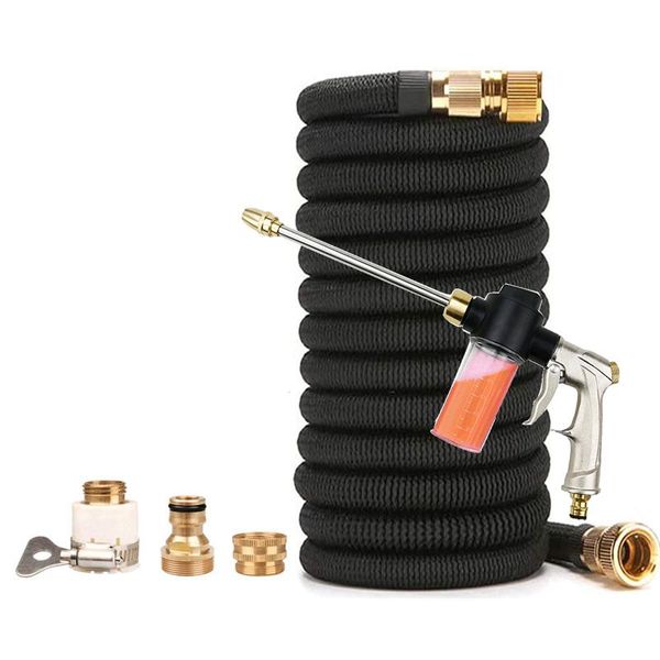 expandable garden hose pressure car wash magic flexible water plastic pipe with foam kettle spray gun watering equipments
expandable garden hose pressure car wash magic flexible water plastic pipe with foam kettle spray gun watering equipments