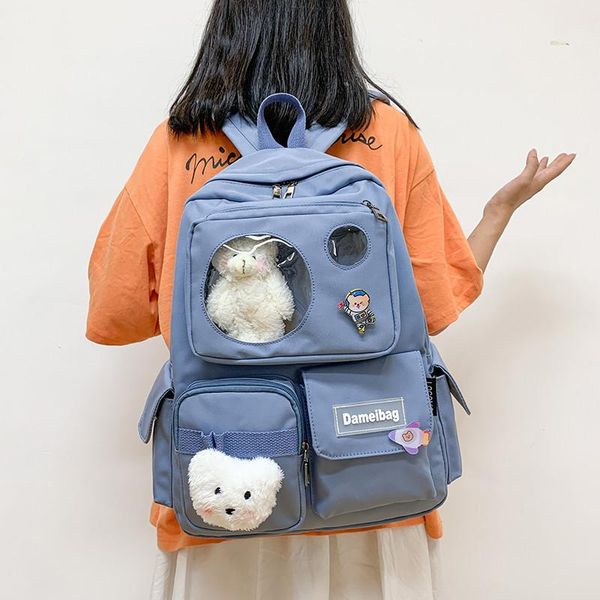 backpack women bookbag for school girls 2021 waterproof cartoon cute duck transparent shoulder bags large capacity backpacks
backpack women bookbag for school girls 2021 waterproof cartoon cute duck transparent shoulder bags large capacity backpacks
