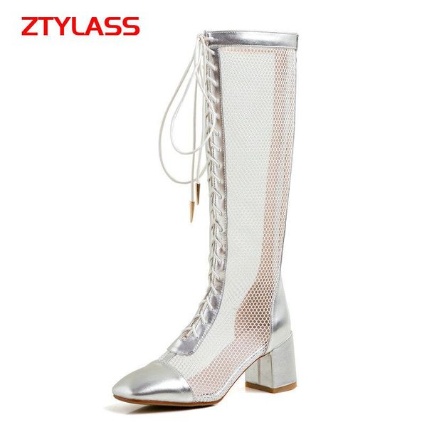 boots 2021 fashion knee high women breathable summer mesh ladies zipper cross tied square heel shoes woman, Black
boots 2021 fashion knee high women breathable summer mesh ladies zipper cross tied square heel shoes woman, Black