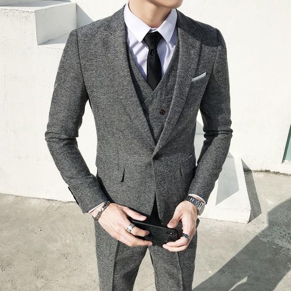 men's suits & blazers suit wool tweed grooms collar herringbone slim fit wedding custom prom for casual business jacket vest pants, White;black
men's suits & blazers suit wool tweed grooms collar herringbone slim fit wedding custom prom for casual business jacket vest pants, White;black