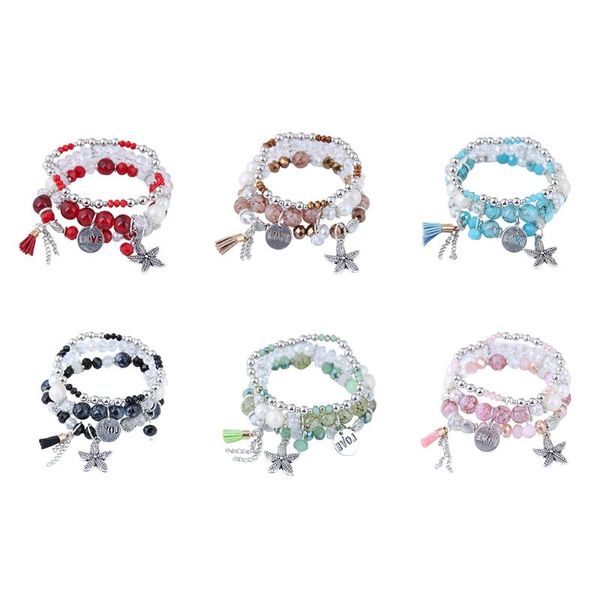 metal starfish star shell multi-layer bracelet crystal bracelets bangle for women vintage love stone tassel charms jewelry gift link, chain, Black
metal starfish star shell multi-layer bracelet crystal bracelets bangle for women vintage love stone tassel charms jewelry gift link, chain, Black