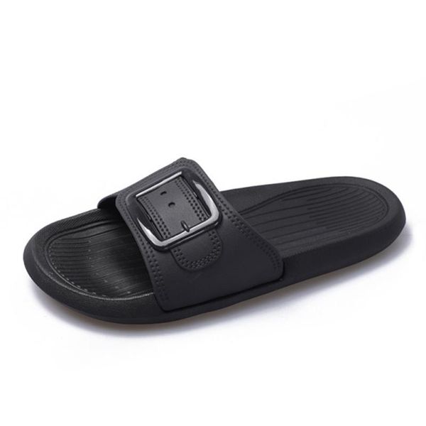 slippers female summer simple cute girl buckle one word wear beach sandals outside women's shoes c166, Black
slippers female summer simple cute girl buckle one word wear beach sandals outside women's shoes c166, Black