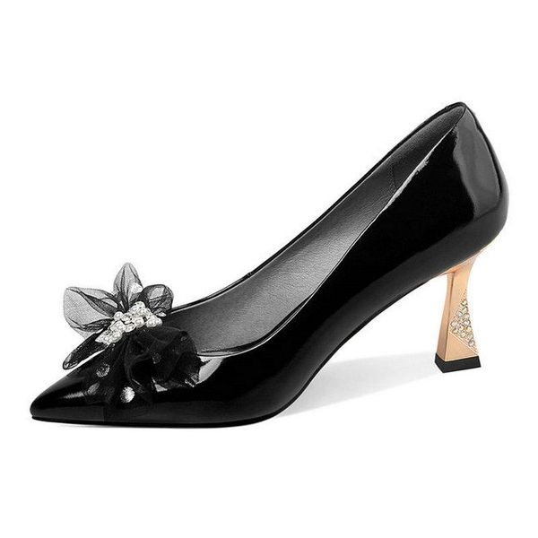 dress shoes crystal glitters flowers women pumps cow leather slip on high heels spring summer woman large size 41 42 43, Black
dress shoes crystal glitters flowers women pumps cow leather slip on high heels spring summer woman large size 41 42 43, Black