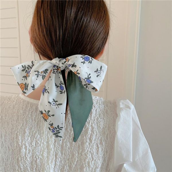 scarves korean version joker small ribbon flower double-sided scarf 6x100cm female hair tied horsetail summer spring and autumn, Blue;gray
scarves korean version joker small ribbon flower double-sided scarf 6x100cm female hair tied horsetail summer spring and autumn, Blue;gray