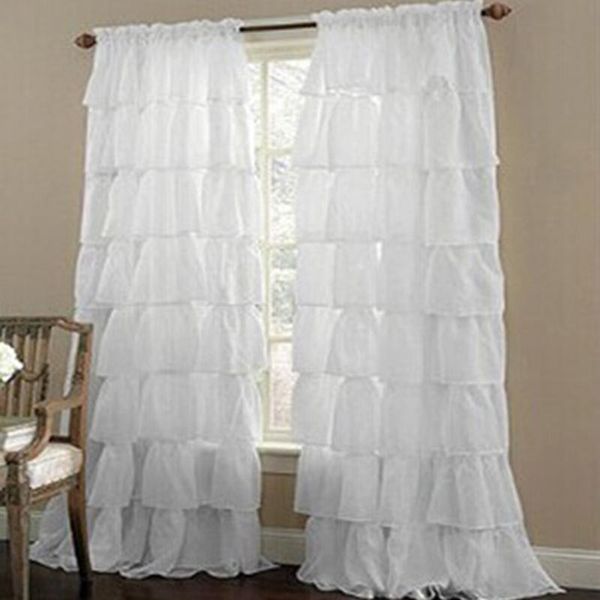 curtain & drapes multi-layer ruffled lace tulle window for girl's bedroom semi-shade white pink voile sheer curtains living room
curtain & drapes multi-layer ruffled lace tulle window for girl's bedroom semi-shade white pink voile sheer curtains living room