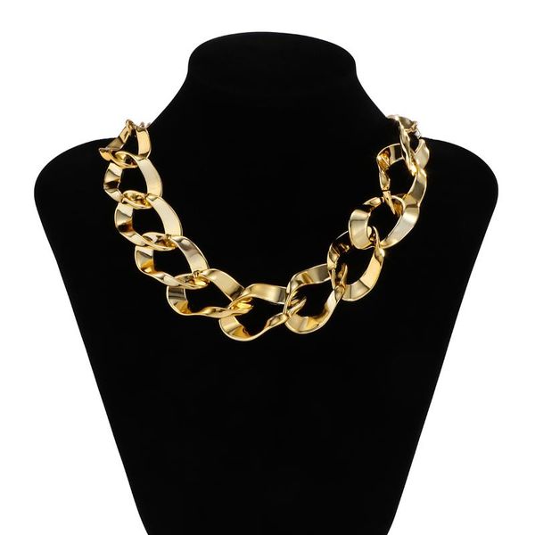 chains punk choker necklace for women collar statement hip hop chunky big twist gold color metal thick chain jewelry n90, Silver
chains punk choker necklace for women collar statement hip hop chunky big twist gold color metal thick chain jewelry n90, Silver