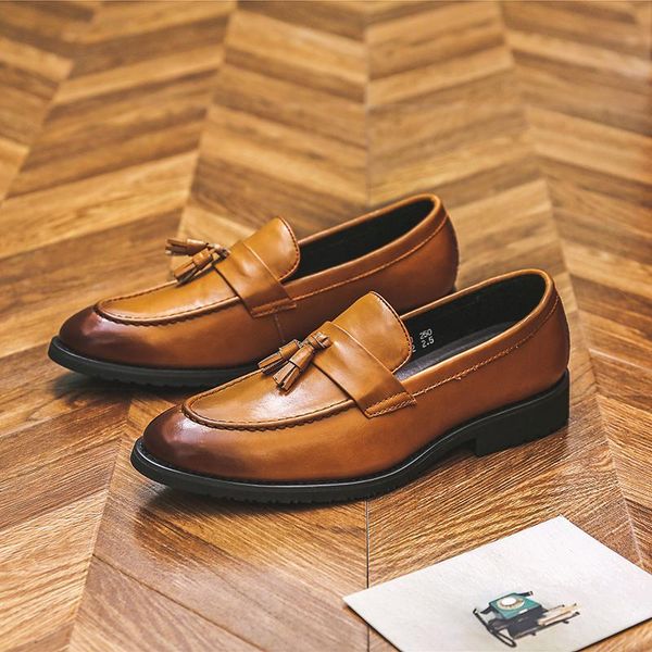 dress shoes 2021 spring autumn designer men casual formal leather loafers british tassel breathable wedding oxfords fashion, Black
dress shoes 2021 spring autumn designer men casual formal leather loafers british tassel breathable wedding oxfords fashion, Black