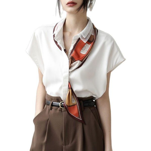 women's blouses & shirts and summer the chiffon white design feeling small temperament short sleeve
women's blouses & shirts and summer the chiffon white design feeling small temperament short sleeve