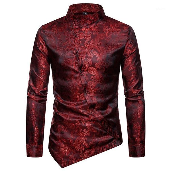 men's casual shirts mens paisley henley shirt long sleeve dress button down regular fit men harajuku streetwear chemise homme, White;black
men's casual shirts mens paisley henley shirt long sleeve dress button down regular fit men harajuku streetwear chemise homme, White;black
