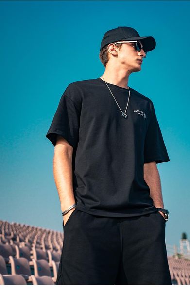 pure cotton loose shoulders youth trend hip-hop street five-point sleeve short-sleeved t-shirt men's t-shirts, White;black
pure cotton loose shoulders youth trend hip-hop street five-point sleeve short-sleeved t-shirt men's t-shirts, White;black