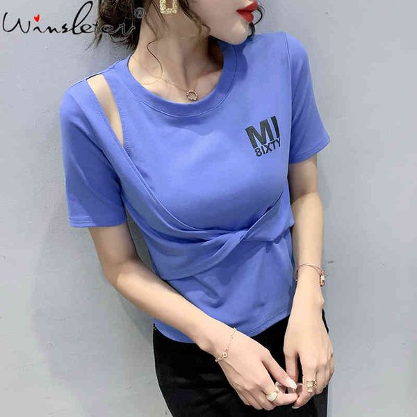 women's t-shirt summer korean clothes girl fashion hollow out irregular cross print women short sleeve tees 2021 t14217a, White
women's t-shirt summer korean clothes girl fashion hollow out irregular cross print women short sleeve tees 2021 t14217a, White
