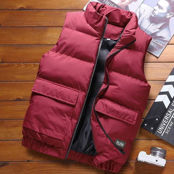 men's vests jacket male winter casual waistcoat men vest brand clothing mens warm sleeveless, Black;white
men's vests jacket male winter casual waistcoat men vest brand clothing mens warm sleeveless, Black;white