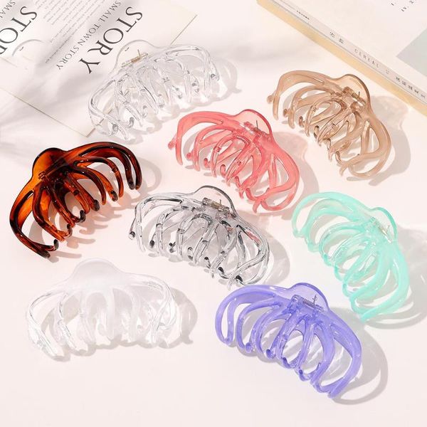 korean solid large hair elegant acrylic hairpins barrette crab clips headwear for women girls accessories, Slivery;white
korean solid large hair elegant acrylic hairpins barrette crab clips headwear for women girls accessories, Slivery;white