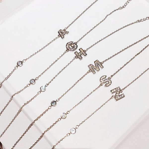 ,bracelet korean version simple micro inlaid zircon 26 english letters bracelet temperament versatile jewelry, Golden;silver
,bracelet korean version simple micro inlaid zircon 26 english letters bracelet temperament versatile jewelry, Golden;silver