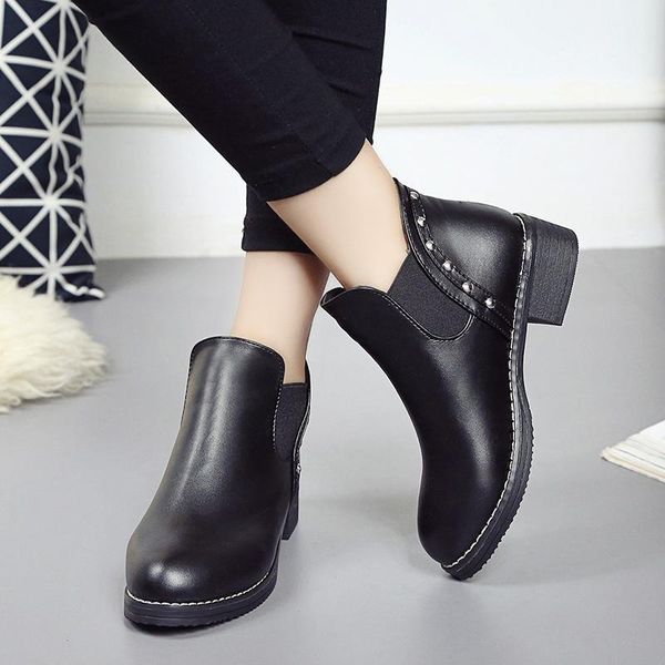 boots women shoes solid color slip on ankle fashion autumn winter for plus size 35-42 bottes femme, Black
boots women shoes solid color slip on ankle fashion autumn winter for plus size 35-42 bottes femme, Black