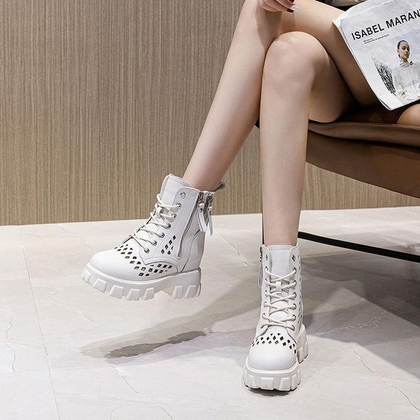 spring boots, thick-soled inner heightened double-sided zipper casual women's student shoes women boots, Black
spring boots, thick-soled inner heightened double-sided zipper casual women's student shoes women boots, Black
