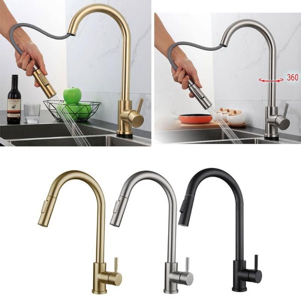 1/2" stainless steel smart touch kitchen sink faucets with pull down sprayer kit bathroom
1/2" stainless steel smart touch kitchen sink faucets with pull down sprayer kit bathroom