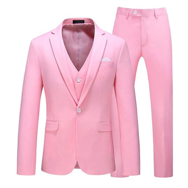 men's suits & blazers in 2021, hollow out large size suit three piece solid one button business formal dress, White;black
men's suits & blazers in 2021, hollow out large size suit three piece solid one button business formal dress, White;black