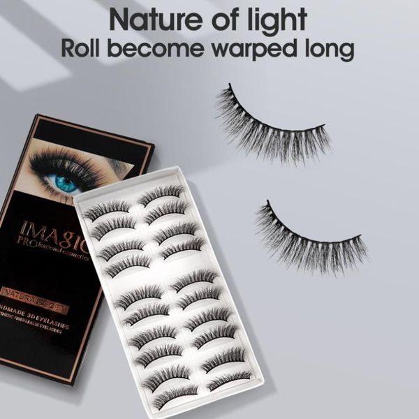 false eyelashes 10pairs 3d mink long thick natural faux cils set makeup extension individual lashes maquillaje large eye make up
false eyelashes 10pairs 3d mink long thick natural faux cils set makeup extension individual lashes maquillaje large eye make up