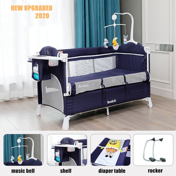 multifunctional baby bed bassinet bed to bed foldable newborn nursery center equiped with changing table music toy
multifunctional baby bed bassinet bed to bed foldable newborn nursery center equiped with changing table music toy