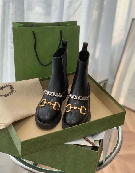 luxury famous winter women's chelsea boot with chain black leather booties gold-tone horsebit ankle boots lady bee bottom 
luxury famous winter women's chelsea boot with chain black leather booties gold-tone horsebit ankle boots lady bee bottom