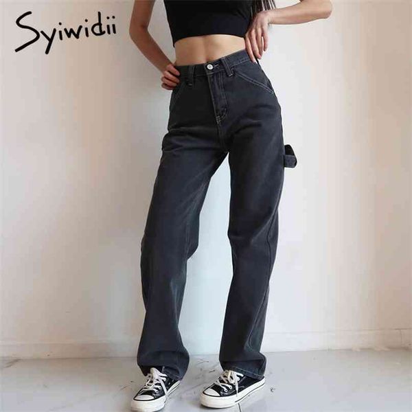 high waisted jeans for women black denim pants clothes lace up spliced trousers straight fashion vintage streetwear 210607, Blue
high waisted jeans for women black denim pants clothes lace up spliced trousers straight fashion vintage streetwear 210607, Blue