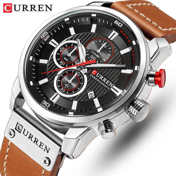 brand luxury curren men watch fashion leather quartz wrist watches casual business male clock montre homme relogio masculino 210517, Slivery;brown
brand luxury curren men watch fashion leather quartz wrist watches casual business male clock montre homme relogio masculino 210517, Slivery;brown