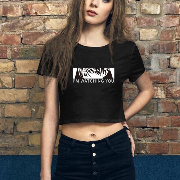 women's t-shirt anime attack on titan funny black women cropped short o- neck harajuku manga 90s tee girl clothes sa243, White
women's t-shirt anime attack on titan funny black women cropped short o- neck harajuku manga 90s tee girl clothes sa243, White
