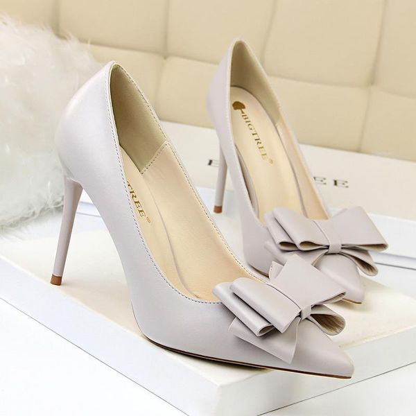 dress shoes fashion delicate sweet bowknot high heel female pointed women pumps toe thin, Black
dress shoes fashion delicate sweet bowknot high heel female pointed women pumps toe thin, Black