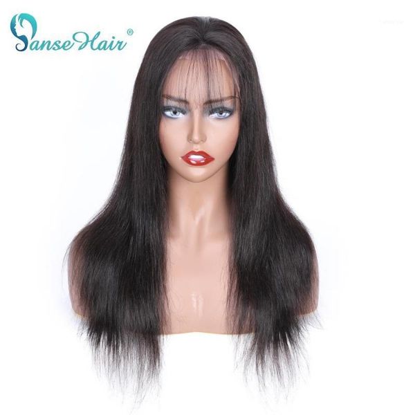 hair straight brazilian for black women 13x4 lace front wigs natural color 100% human non -remy1, Black;brown
hair straight brazilian for black women 13x4 lace front wigs natural color 100% human non -remy1, Black;brown