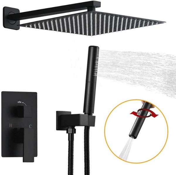 shower system with 12 inch rain head and handheld wall mounted, high pressure rainfall faucet fixture combo set bathroom sets
shower system with 12 inch rain head and handheld wall mounted, high pressure rainfall faucet fixture combo set bathroom sets