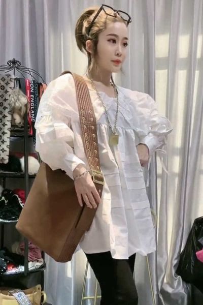 patchwork peter pan collar bottom white shirt women spring fashion loose t-shirt all match jacket blouse 210615
patchwork peter pan collar bottom white shirt women spring fashion loose t-shirt all match jacket blouse 210615