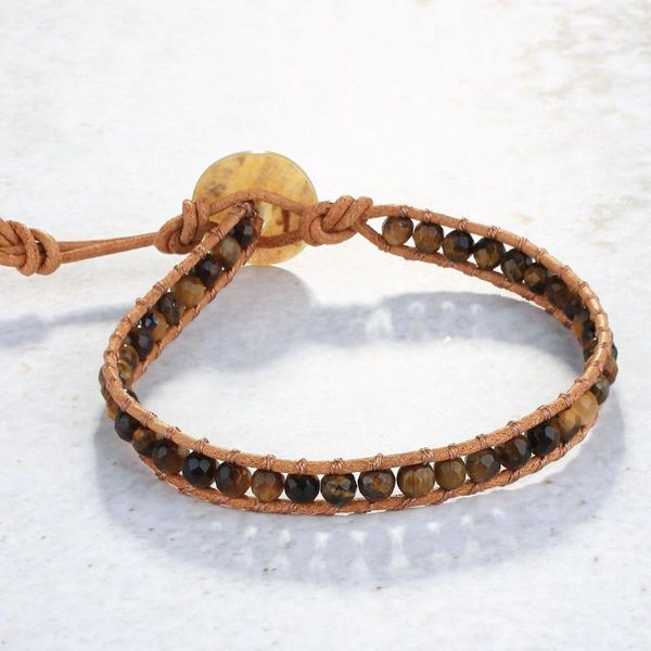 charm bracelets quanchi bohemia pulseras natural tiger eye beads bracelet handmade wrap leather rope 2021 couple jewelry, Golden;silver
charm bracelets quanchi bohemia pulseras natural tiger eye beads bracelet handmade wrap leather rope 2021 couple jewelry, Golden;silver