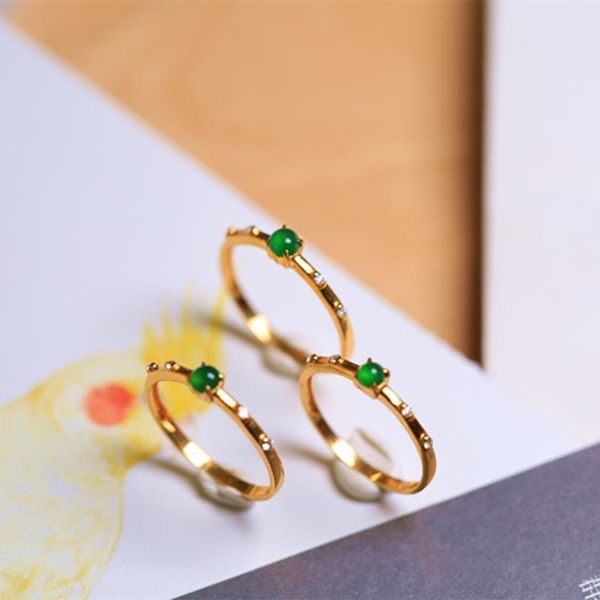 cluster rings original silver inlaid diamond chalcedony egg round opening adjustable ring chinese style retro luxury female jeweler, Golden;silver
cluster rings original silver inlaid diamond chalcedony egg round opening adjustable ring chinese style retro luxury female jeweler, Golden;silver
