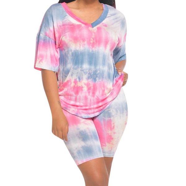 jaycosin fashion ladies two-piece tie-dye printing leisure print short sleeve women suits sports v-neck + shorts pants two piece dre dre, White
jaycosin fashion ladies two-piece tie-dye printing leisure print short sleeve women suits sports v-neck + shorts pants two piece dre dre, White