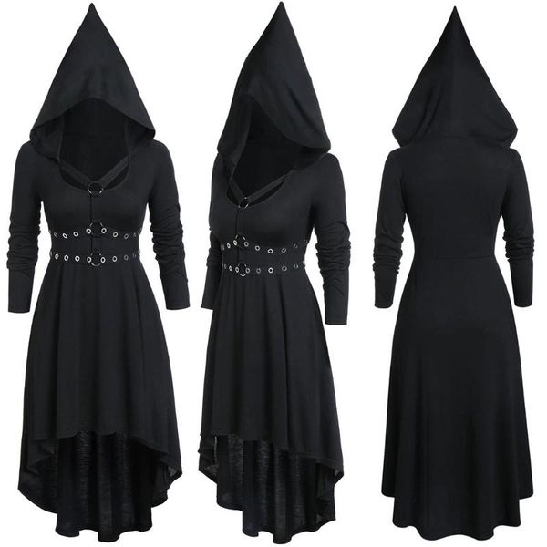 casual dresses gothgotik black hoodie for woman gothic style hallow out bandage dress long sleeve halloween costumes spring, Black;gray
casual dresses gothgotik black hoodie for woman gothic style hallow out bandage dress long sleeve halloween costumes spring, Black;gray