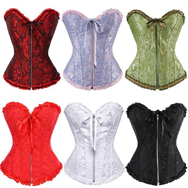 women's shapers corset for slimming court lace zipper bodysuit bride wedding, Black;white
women's shapers corset for slimming court lace zipper bodysuit bride wedding, Black;white