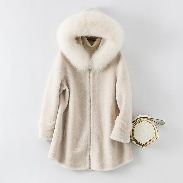 women's fur & faux ptslan 2021 real wool coat classic warm fashion good quality natural sheep medium stylep7652, Black
women's fur & faux ptslan 2021 real wool coat classic warm fashion good quality natural sheep medium stylep7652, Black