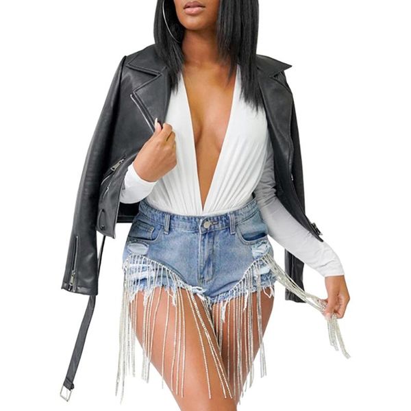 women's jackets fringe zipper lapel with belt straight tube pu leather jacket coat long sleeve turndown collar cool street short, Black;brown
women's jackets fringe zipper lapel with belt straight tube pu leather jacket coat long sleeve turndown collar cool street short, Black;brown