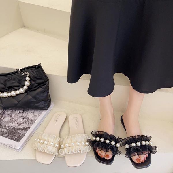 slippers women summer string bead flat shoes female pantofle lace luxury slides low 2021 beach designer fretwork rubber floral, Black
slippers women summer string bead flat shoes female pantofle lace luxury slides low 2021 beach designer fretwork rubber floral, Black