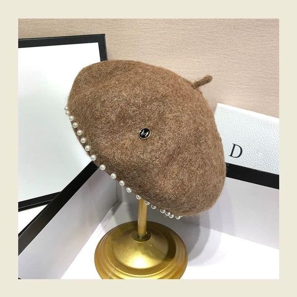 berets beret japanese female autumn/winter wool hat pearl buds of england model contracted painter cap, Blue;gray
berets beret japanese female autumn/winter wool hat pearl buds of england model contracted painter cap, Blue;gray