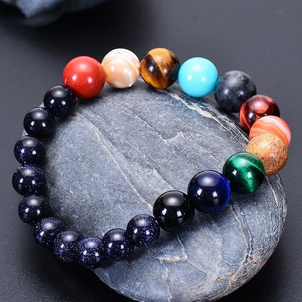 beaded, strands lovers eight planets natural stone bracelet universe yoga chakra galaxy solar system beads bracelets for men women jewelry, Black
beaded, strands lovers eight planets natural stone bracelet universe yoga chakra galaxy solar system beads bracelets for men women jewelry, Black