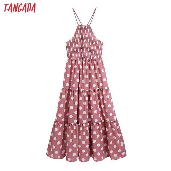 tangada fashion pink dots print halter dresses for women back lace up female casual beach dress ce182 210609, Black;gray
tangada fashion pink dots print halter dresses for women back lace up female casual beach dress ce182 210609, Black;gray