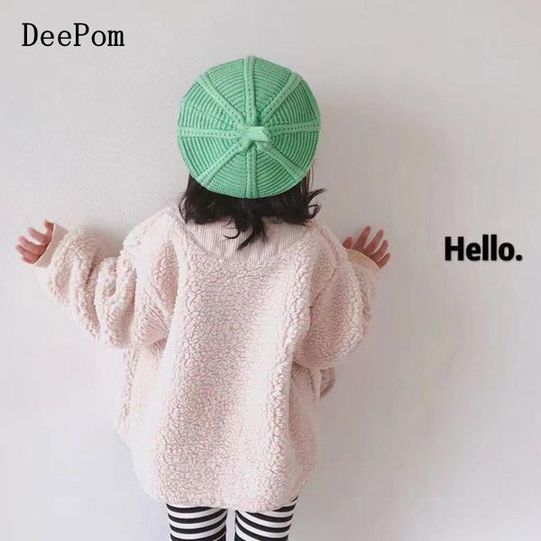 berets deepom women's hat knitted beret autumn winter hats for women children soft femme kids girls cap gorro, Blue;gray
berets deepom women's hat knitted beret autumn winter hats for women children soft femme kids girls cap gorro, Blue;gray
