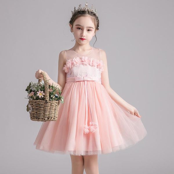 girl's dresses sweet pink 3d floral flower girl kids embroidery bow sashes ball gowns children formal clothing for wedding communion, Red;yellow
girl's dresses sweet pink 3d floral flower girl kids embroidery bow sashes ball gowns children formal clothing for wedding communion, Red;yellow