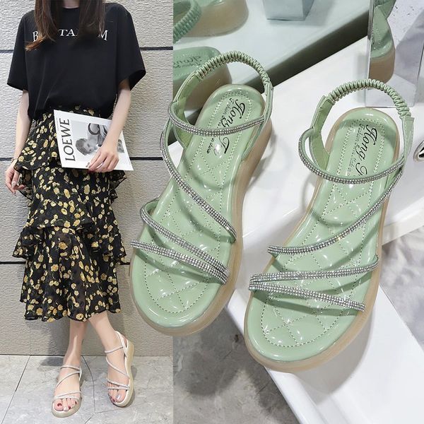 sandals wedges rhinestones gladiator sandals women height increasing shoes slippers muffins crystal elastic band sandales hz8j, Black
sandals wedges rhinestones gladiator sandals women height increasing shoes slippers muffins crystal elastic band sandales hz8j, Black