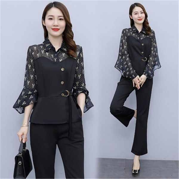 women's two piece pants 2021 autumn 2 pcs suits lantern sleeve blouse + black wide-legged two-piece suit professional outfit -3xl, White
women's two piece pants 2021 autumn 2 pcs suits lantern sleeve blouse + black wide-legged two-piece suit professional outfit -3xl, White