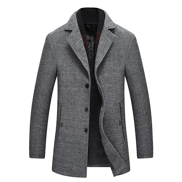 men's wool & blends winter men overcoat casual single breasted mens coats padded jackets fashion size m l 2xl 3xl, Black
men's wool & blends winter men overcoat casual single breasted mens coats padded jackets fashion size m l 2xl 3xl, Black