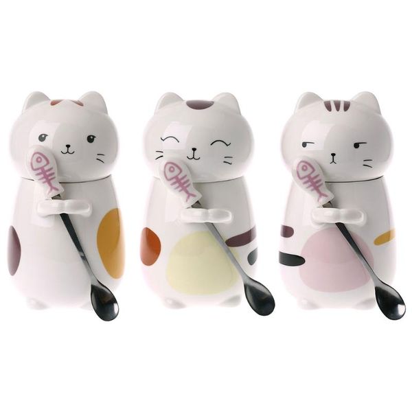cute coffee mugs cartoon cat lid handgrip 400ml breakfast milk tea personality ceramic mug with spoon drinkwares
cute coffee mugs cartoon cat lid handgrip 400ml breakfast milk tea personality ceramic mug with spoon drinkwares